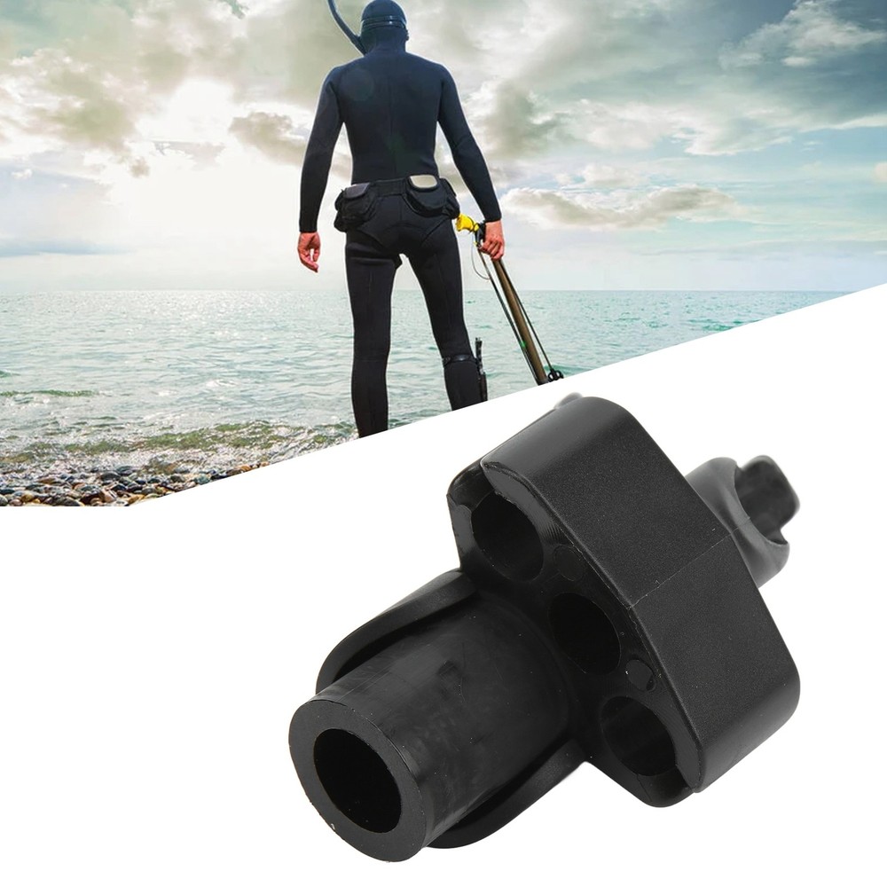 Double Holes Fish Spearfishing Muzzle Durable For Underwater ABS Material Kit