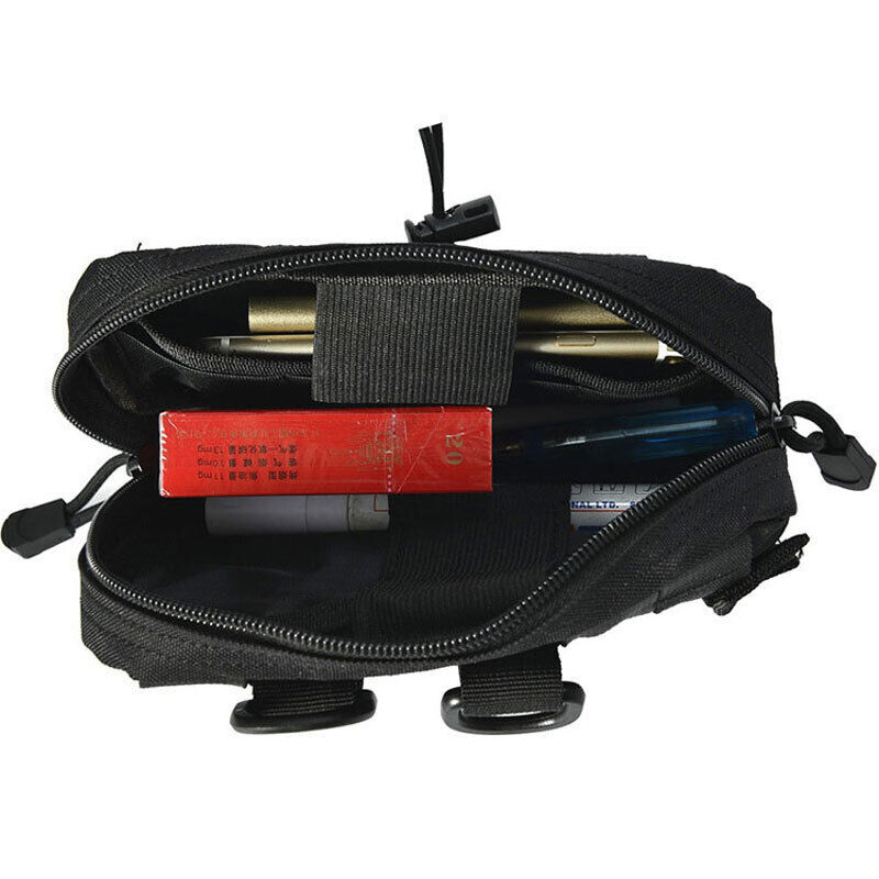 Tactical Molle Horizontal Admin Pouch Compact Utility EDC Organizer Tool Bag US