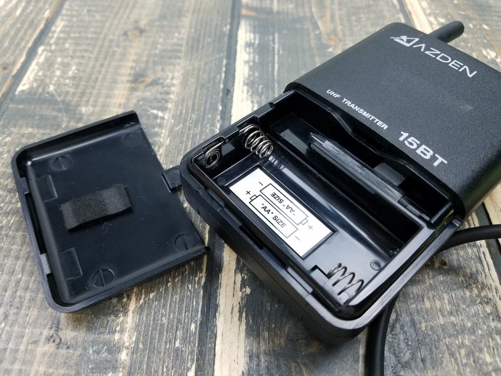 AZDEN 15BT UHF Transmitter Beltpack Wireless with Cable