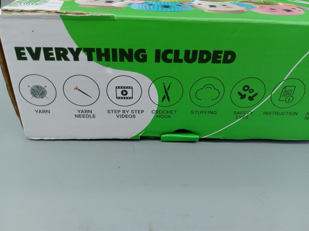 Beginner Crochet Kit: Flower Potted Project with Video Tutorials and Accessories