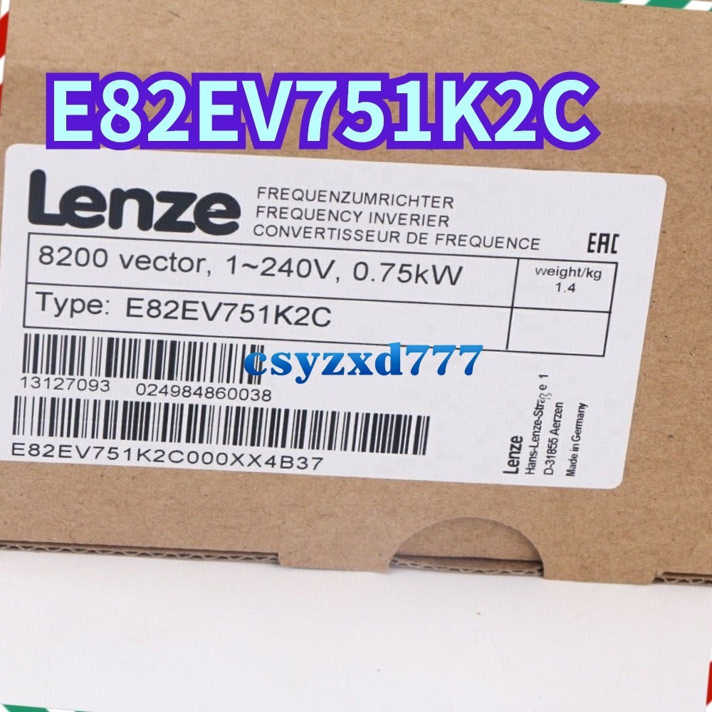 NEW LENZE E82EV751K2C/E82EV751_2C 8200 Vector 0.75kW Inverter Fast Delivery