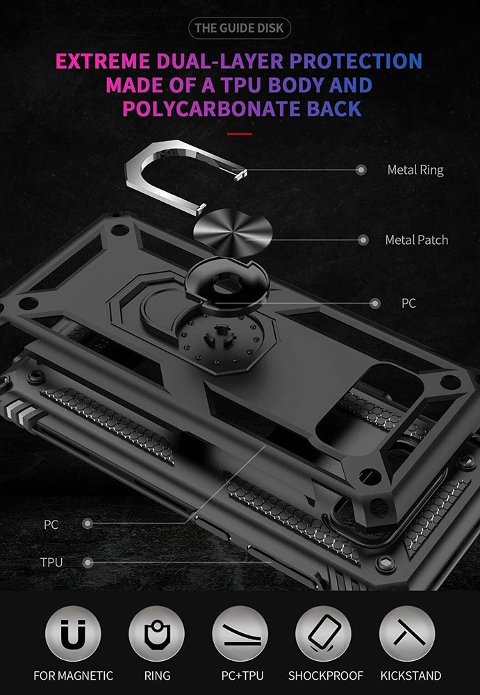 For Samsung Galaxy Note 8 Case Kickstand Shockproof Armor Hard Cover