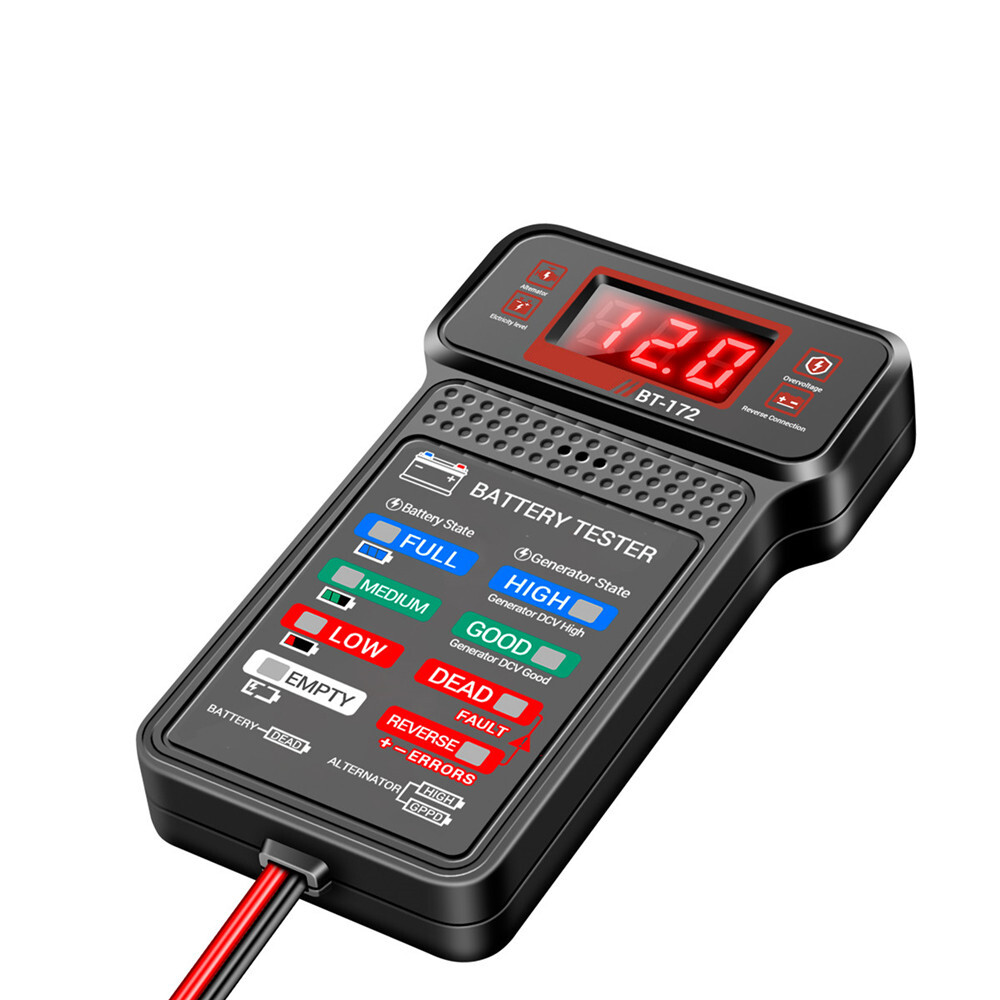 12V Battery Tester Battery Load Tester Battery Analyzer Battery Status-Indicator