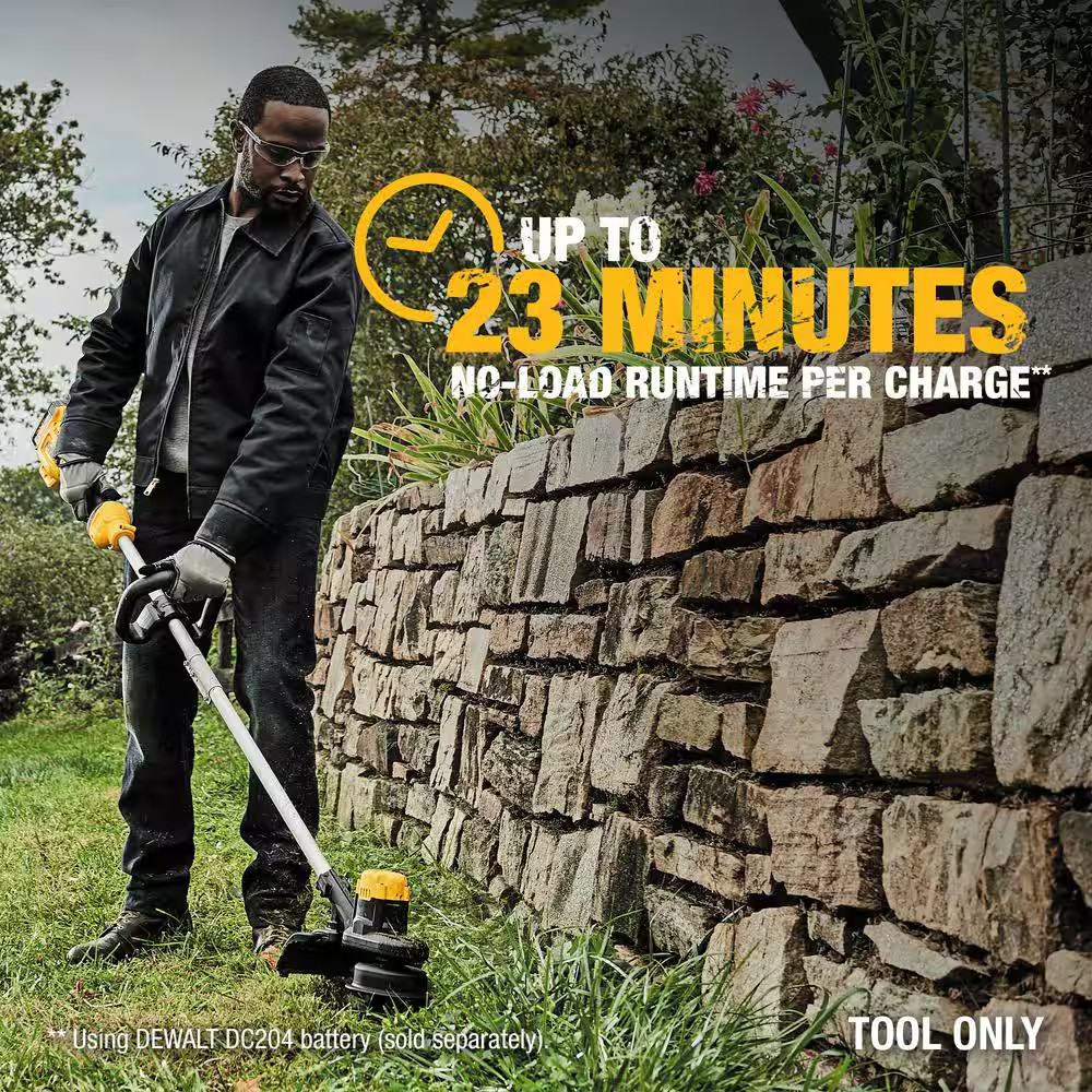 DEWALT Cordless Battery Powered String Trimmer 13" 20V MAX Li-Ion (Tool Only)