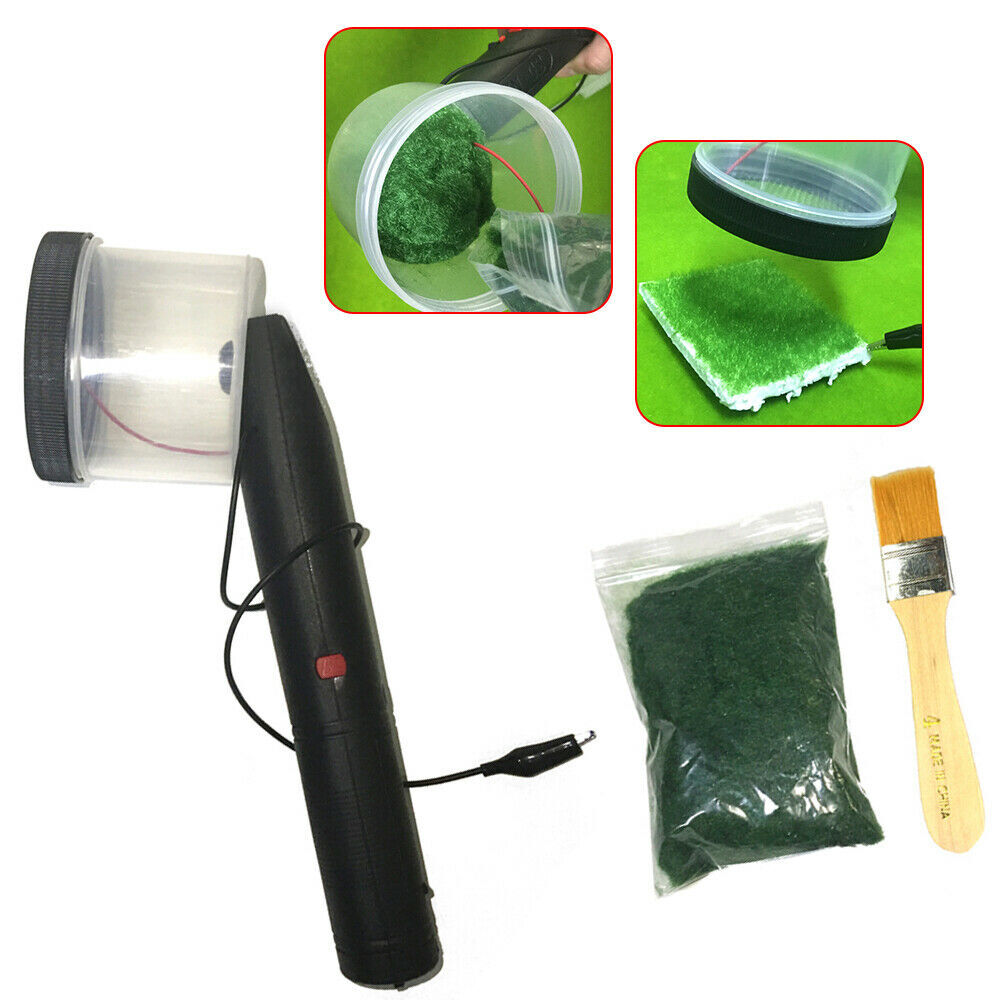 Static Grass Flock Applicator Handheld Strong Power Advanced Flocking Scenery