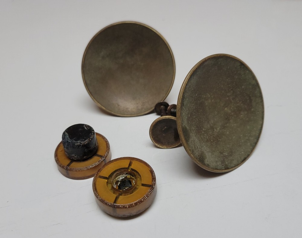 Radio Tuning Knobs Firestone Cabinet Door Pulls Vintage Metal Plastic