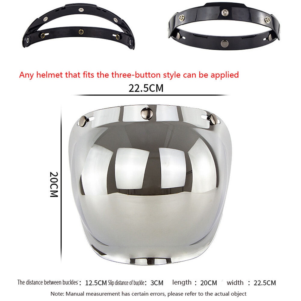 Open Face Helmet Visor Motorcycle Helmets Bubble Visor Flip Up Motorcycles Visor