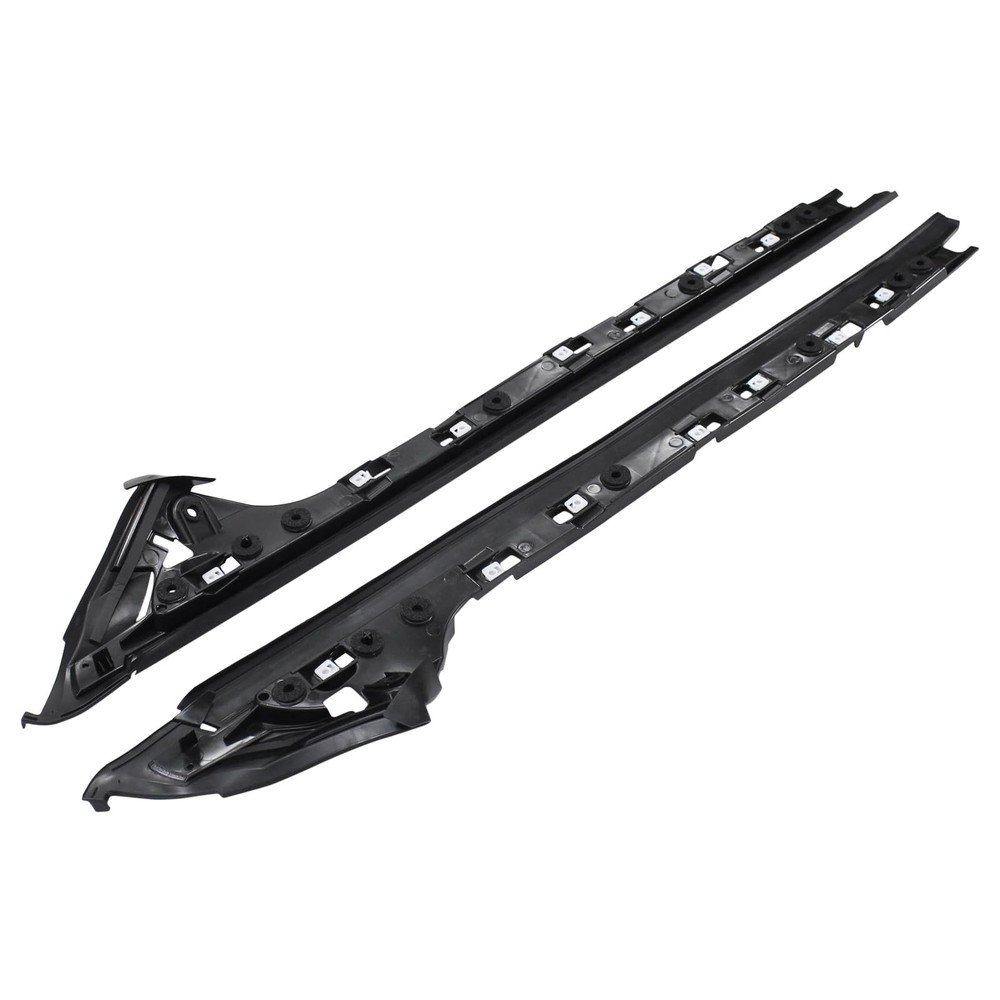 MOTOKU 4Pcs Gloss Black Front Windshield A-Pillar Molding Trim Panel black