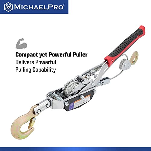 MP009089 4-Ton Power Hand Winch Puller | Double Gear Winch Puller for