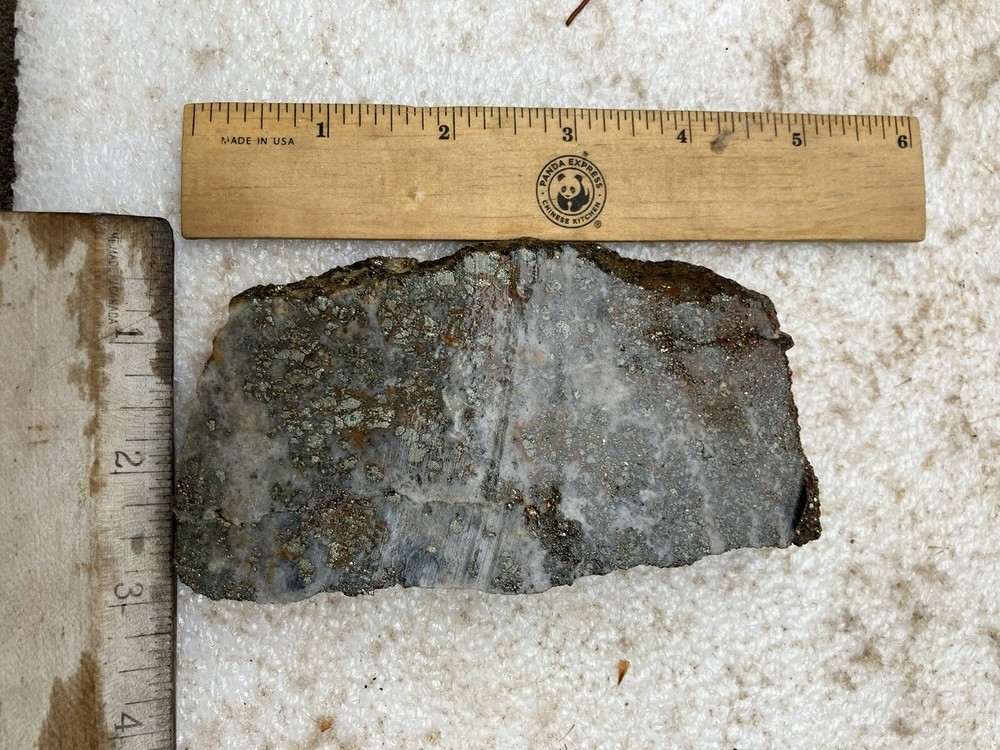 Pyrite Slab (End Cut)
