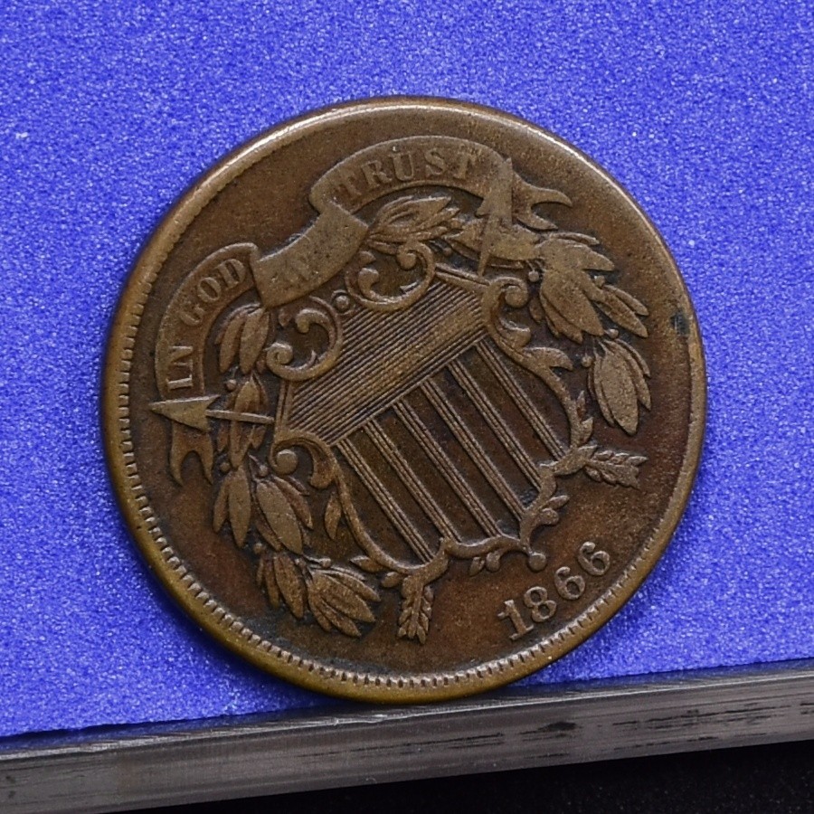 1866 Two Cent Piece - Fine (#58846-L)