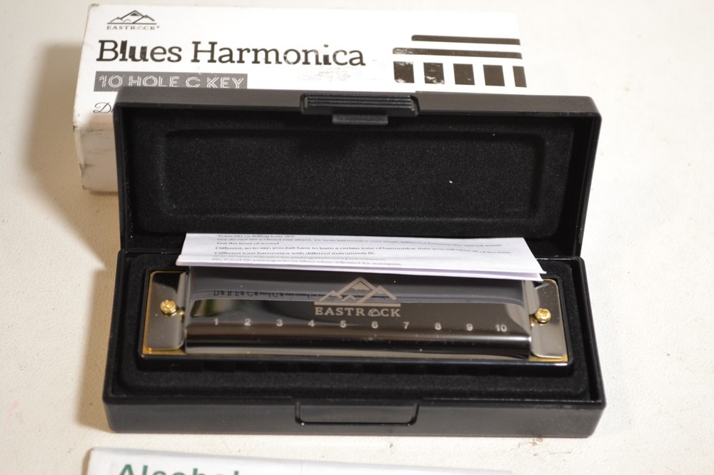 EASTROCK 10-hole C Key Blue Harmonica