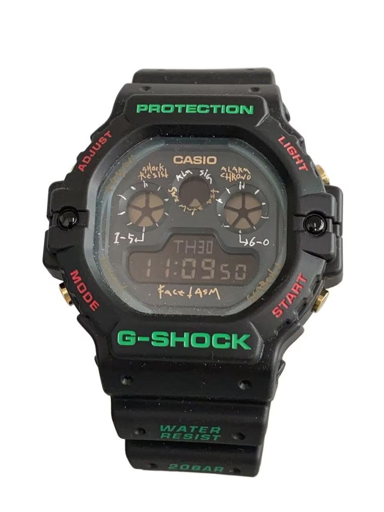 CASIO quartz watch digital rubber BLK DW 5900FA