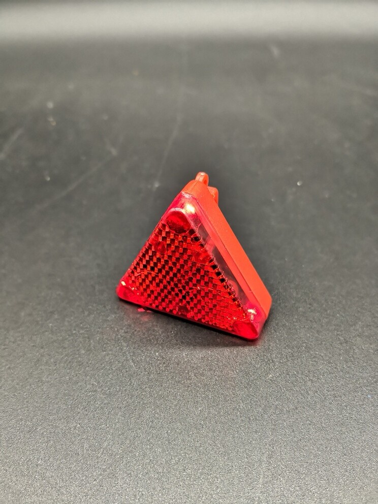 2 PC LED Triangle Safety Blinker w Clip Red Light Multi-functional US Seller
