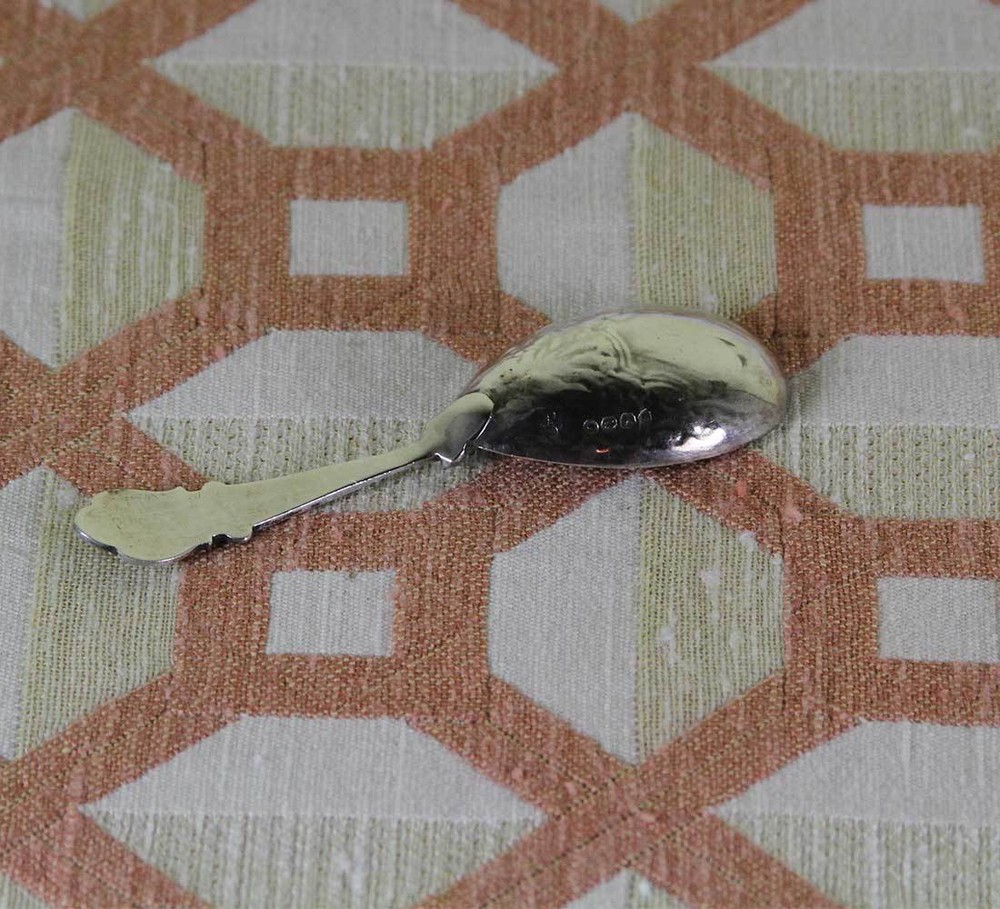 Sterling Silver Baby Spoon, Chased