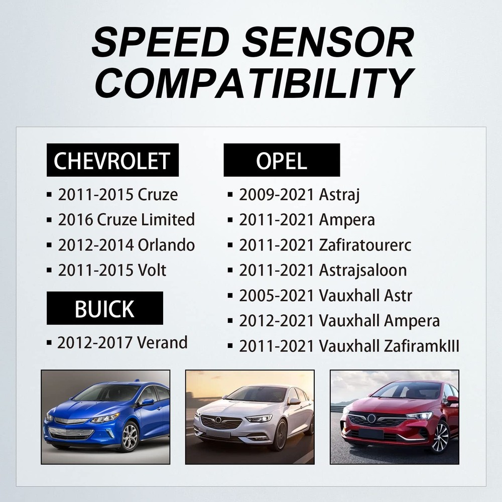 SPEEDWOW ABS Wheel Speed Sensor Front Left Right, Compatible with Chevy & Buick