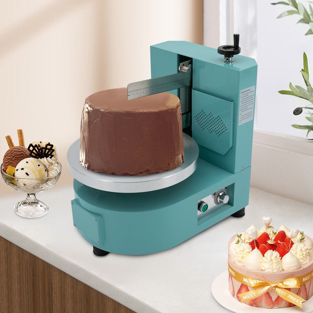 Cake Cream Spreading Coating Smearing Machine Automatic Cake Wiping Machine Blue