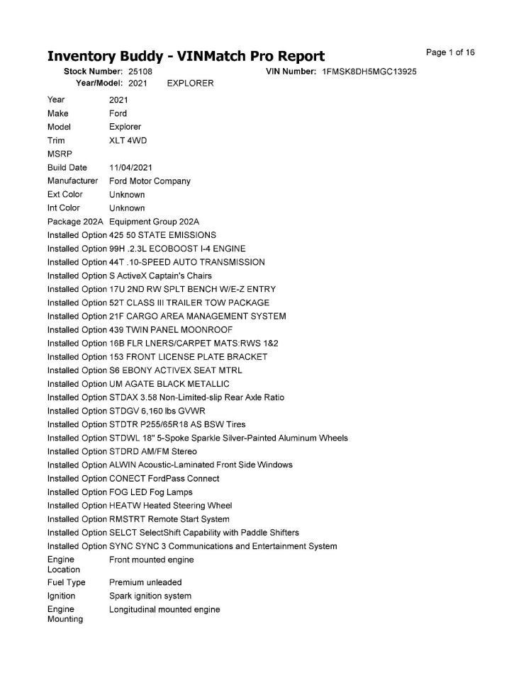 EXPLORER 2021 Jack 1550927