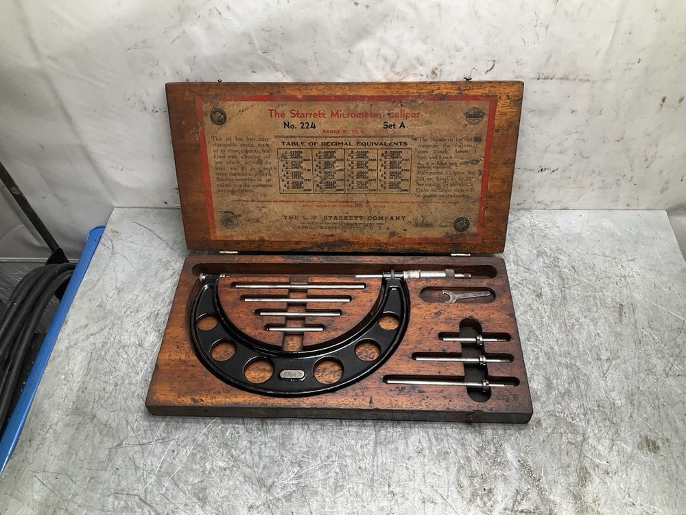 Starrett 224 Micro Meter Caliper 2" - 6" Set