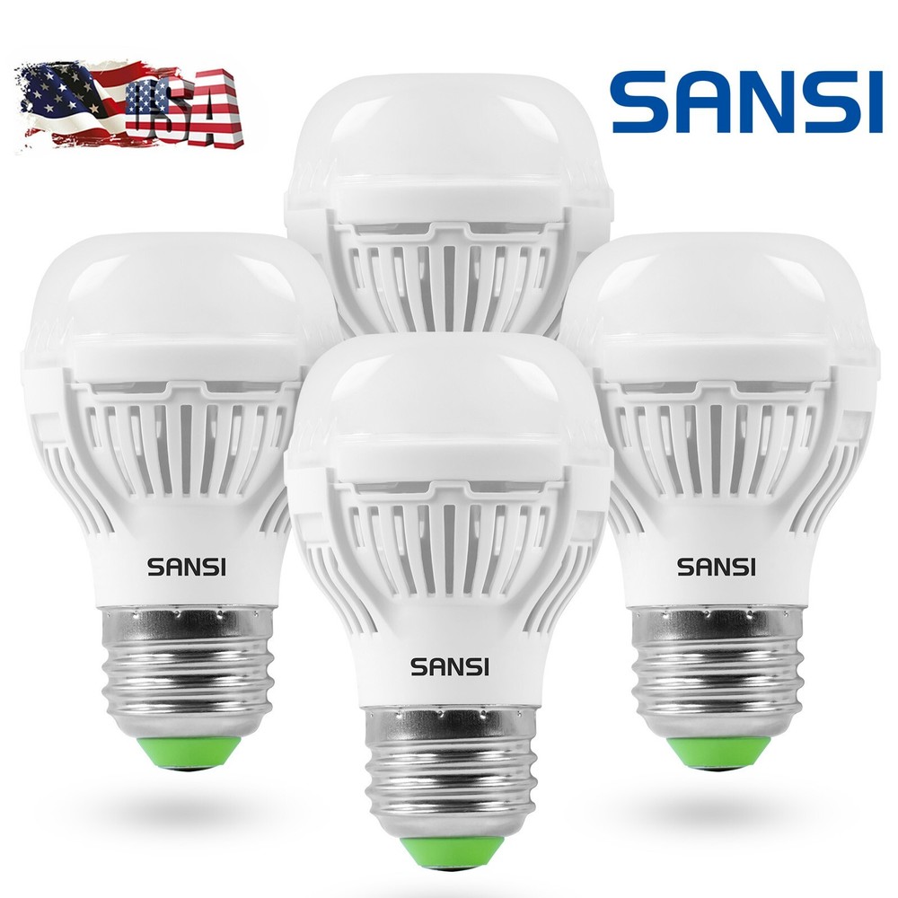 SANSI 60W Equiv LED Light Bulbs 4 Pack 900 Lumens LED Bulb 3000K Soft White 9W