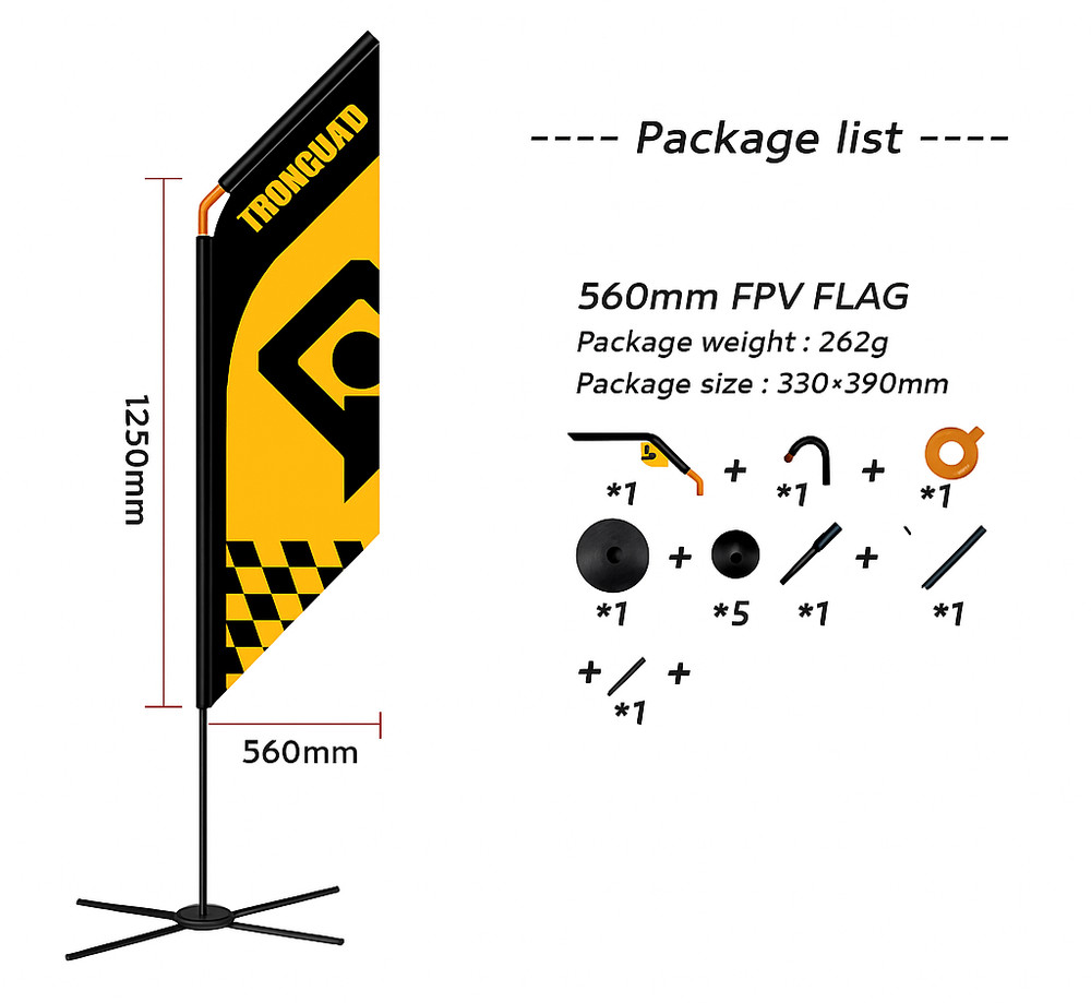 IRONQUAD 560mm FPV Flag