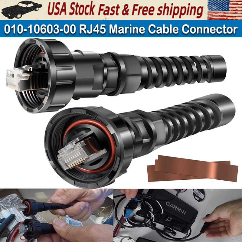 010-10603-00 Replacement for Garmin Marine Network Cable Connector RJ45, 2-Pack