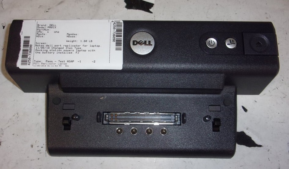 Dell PR01X 2U444 Laptop Docking Station SEE NOTES