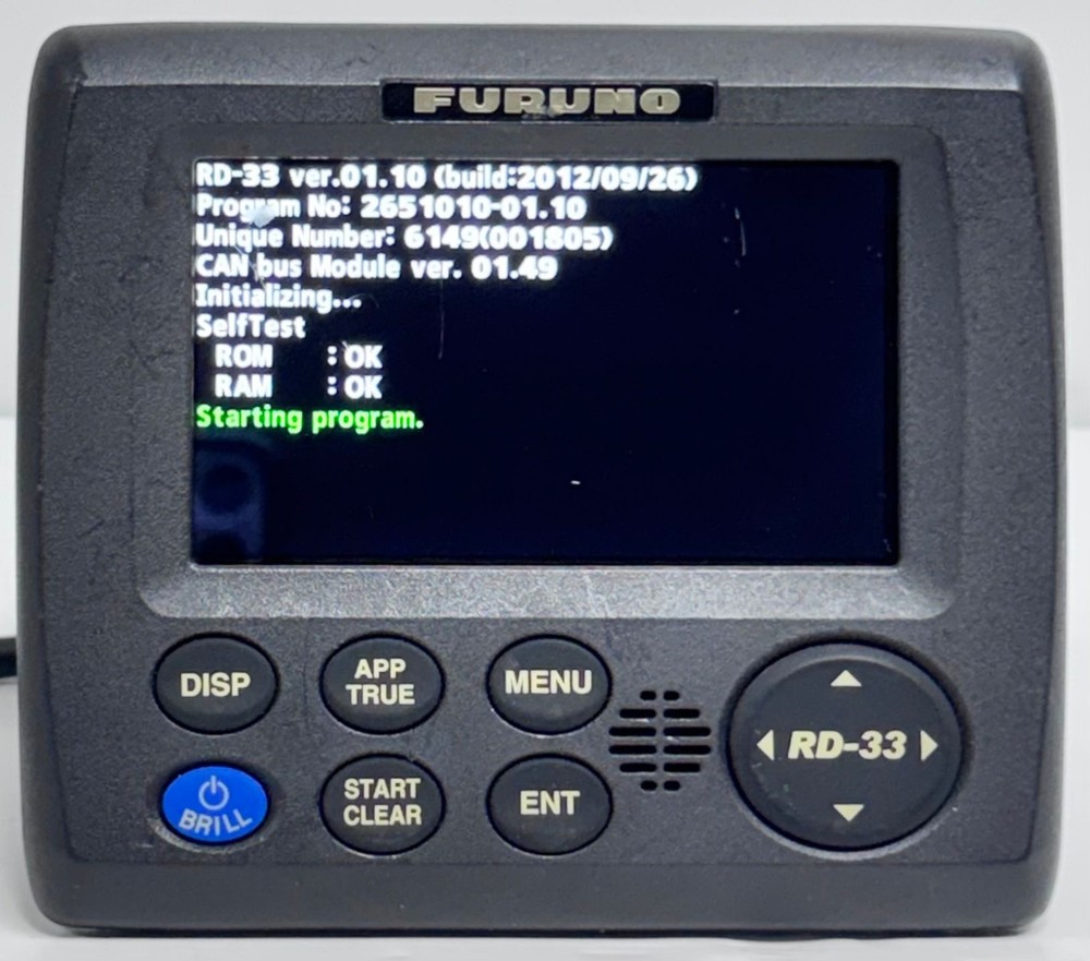 Furuno RD-33 Boat Marine Color Multi-Function Display NMEA