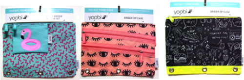 YOOBI 3 RING BINDER ZIP CASE