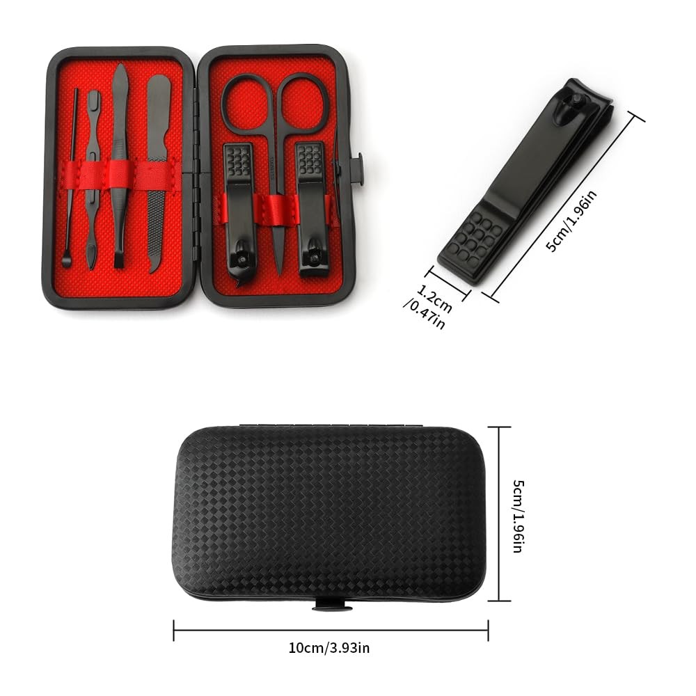 Manicure Set Nail Clippers Tools Easter Basket Stuffers Pedicure Black