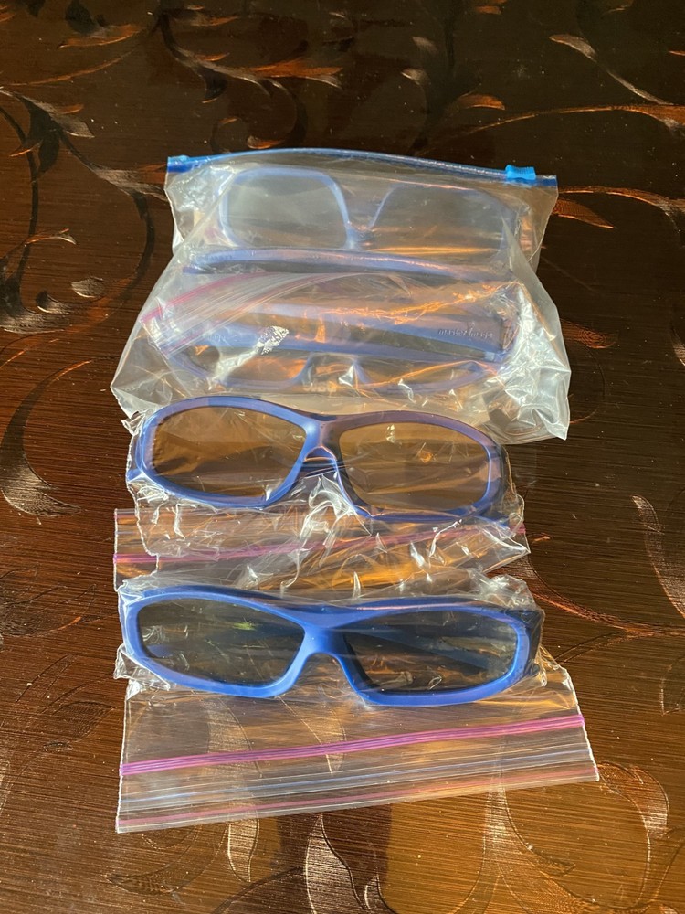 Master Image 3D glasses Blue Frame plastic 5 pairs