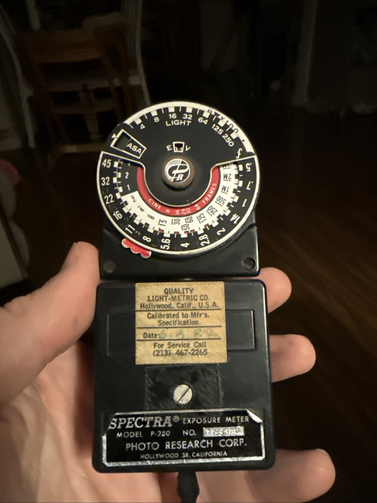 Spectra Pro Model P-250 Light Meter, with Case