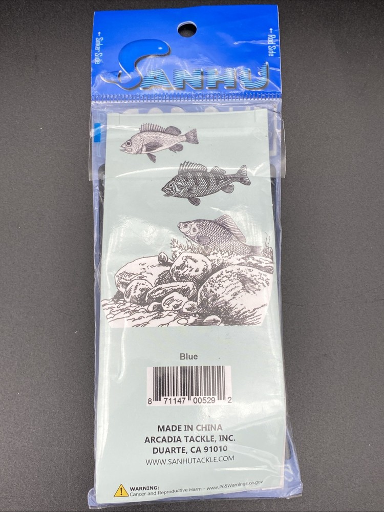 Sanhu Ling Cod Squid Bottom Rigs 2 Pieces Blue Speckled