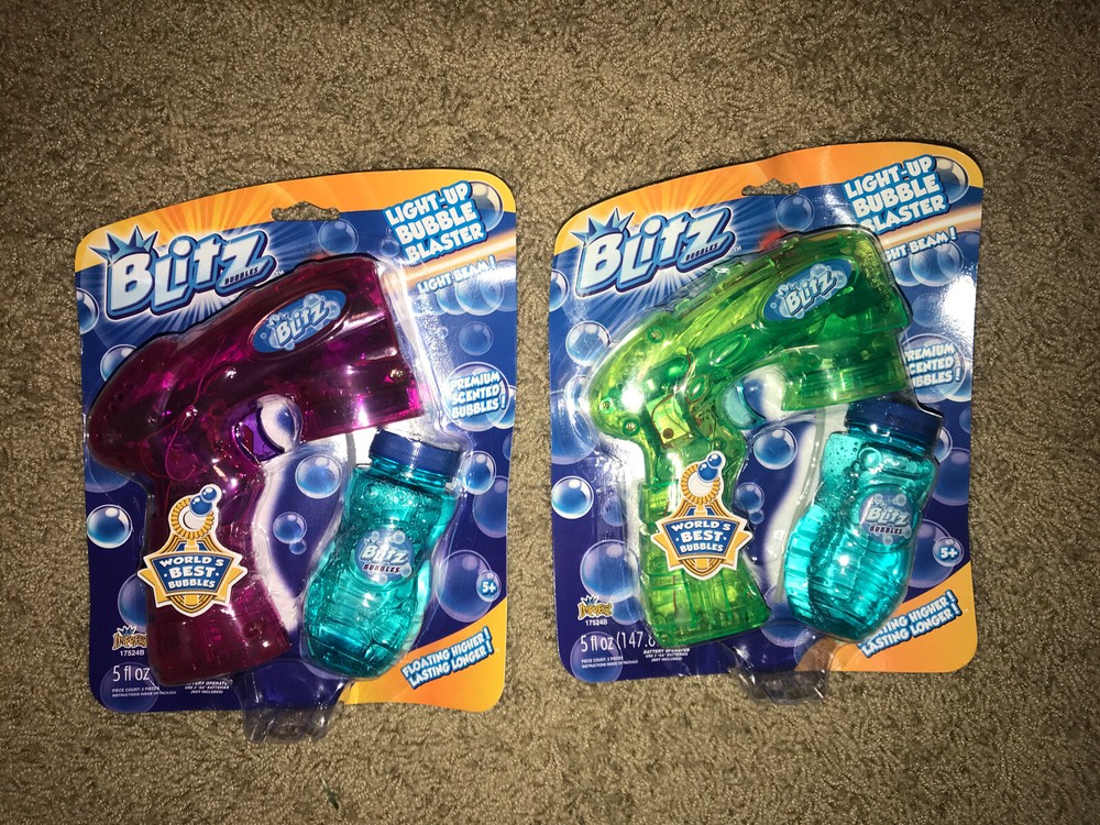 Blitz Light-Up Bubble Blaster Bubble Making Toy Gun