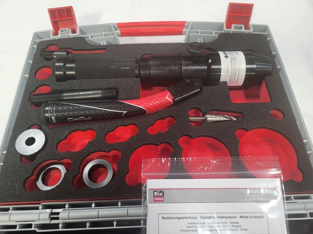 Rix Tools Manual Straight Hand Hydraulic Punching Tool Kit