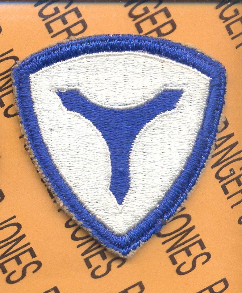 WWII US Army 3rd SERVICE COMMAND ~2.5" patch c/e