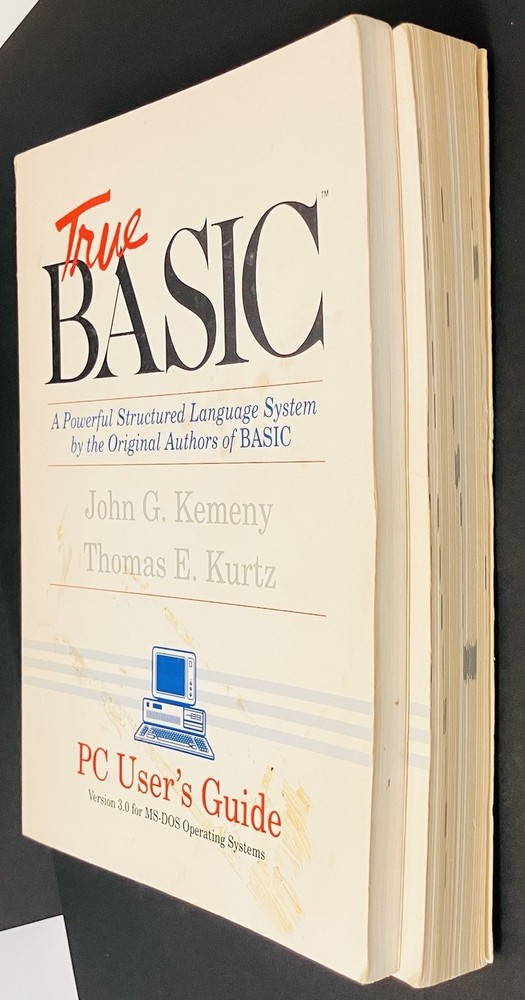 True BASIC v3.0 PC User Guide & Reference Manual Lot Kemeny Kurtz Vintage (1990)