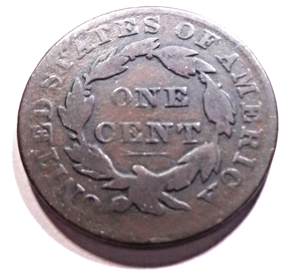 1829 Coronet Head Large Cent - Medium Letters