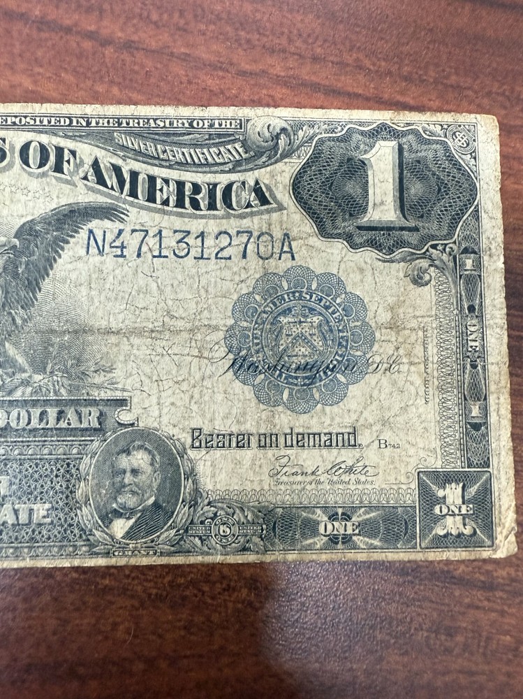 1899 1 DOLLAR SILVER CERT BLACK EAGLE BILL 1270A