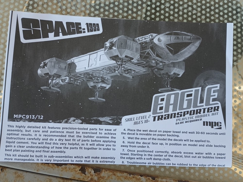 MPC 1/72 Space 1999 Eagle Transporter 14" Model Kit Plastic Models Space