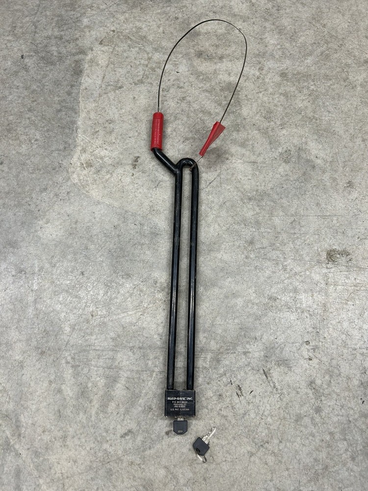 Rare Sled Safe Snowmobile Ski Lock Theft Deterrent