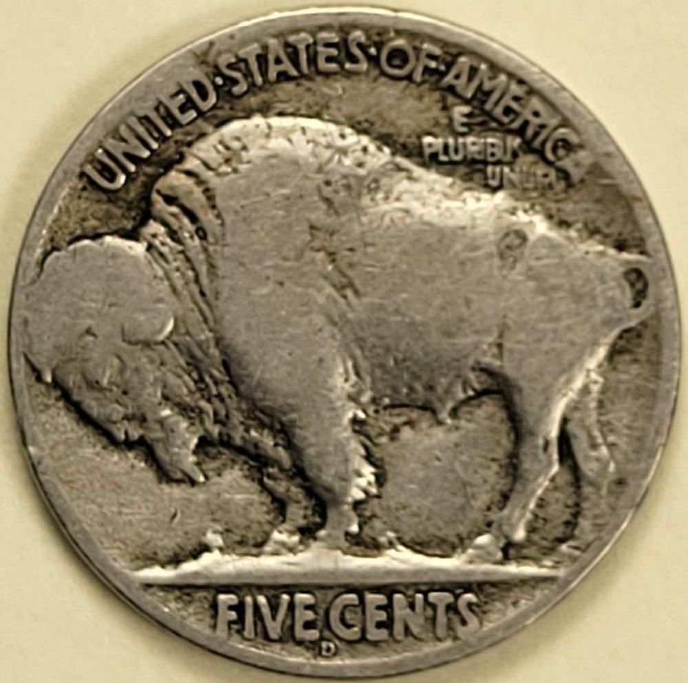 1924 - D Buffalo Nickel - ** VG **