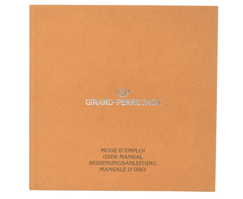 Girard Perregaux User Booklet Manual