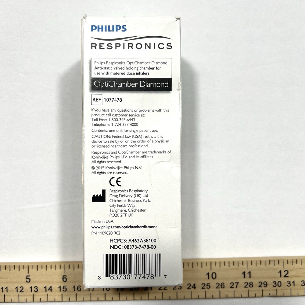Phillips Respironics Anti-static Valved Holding Chamber