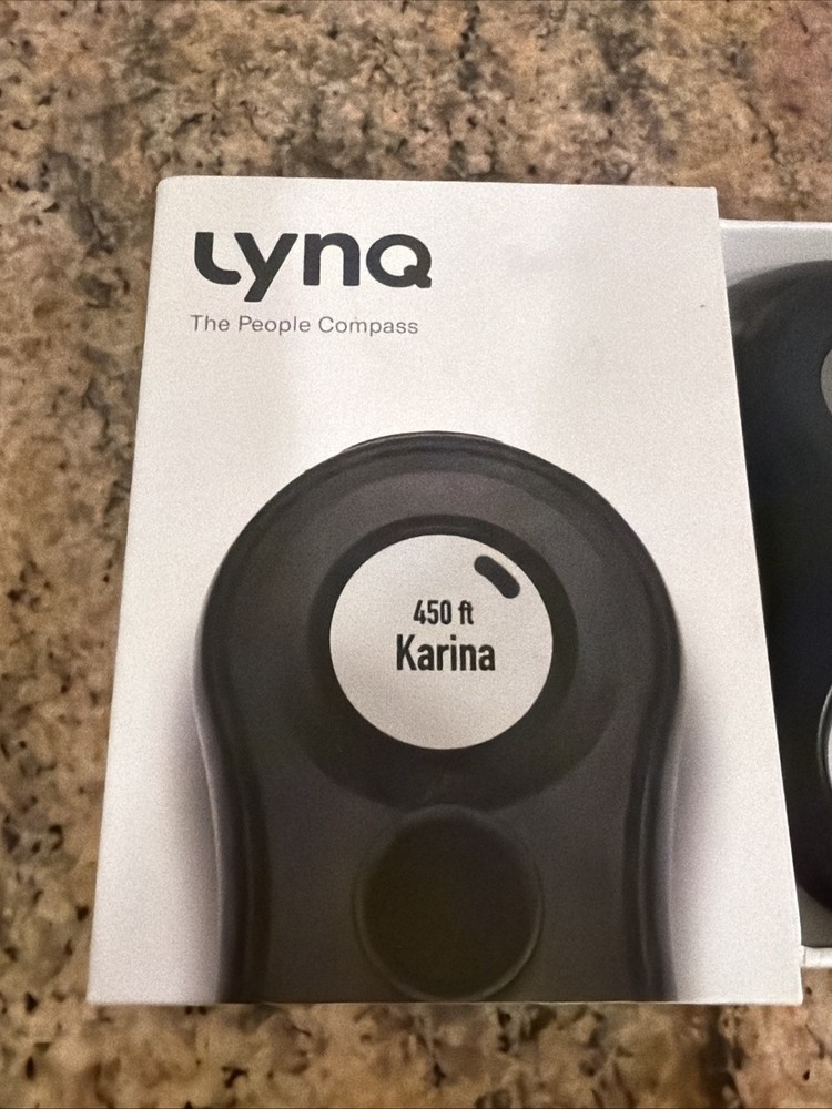 LynQ Smart Compass Tracker GPS "The People Compass" Black