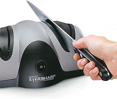 08800 EverSharp Electric Knife Sharpener 2-Stage System Silver/Black