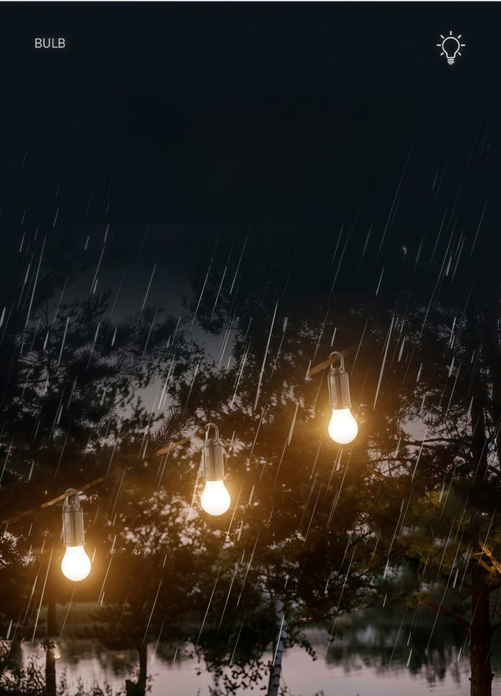 4x Solar Rechargeable Hook Camping Light Outdoor Lights 3 Light Modes Tent Light