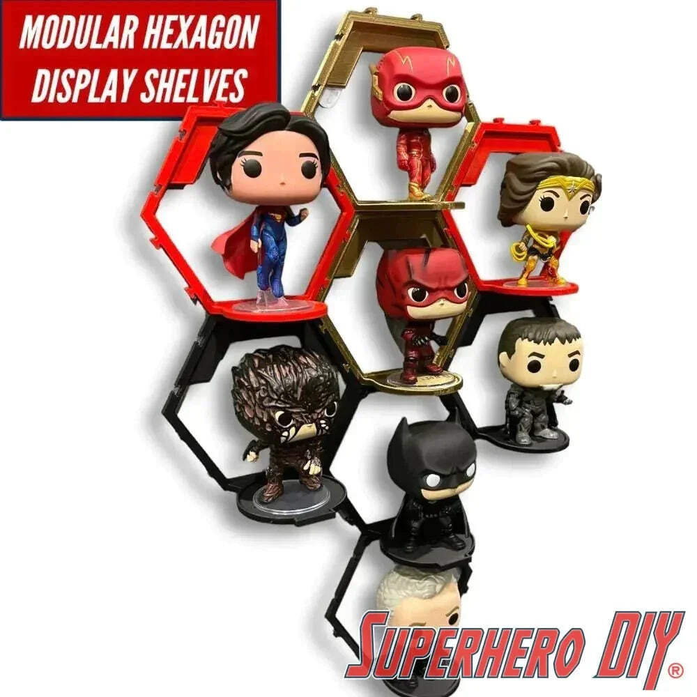 Hexagon Pop Display: Modular Shelf System for Funko Pop Display or Amiibo