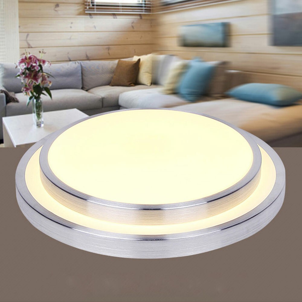 Modern LED Ceiling Light Flush Mount Dimmable Chandelier Lamp w/ Remote Control