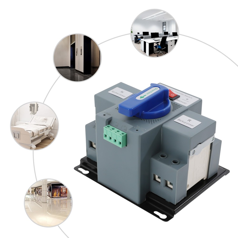 2P/63A Generator Transfer Switch, Dual Power Generator Changeover Switch